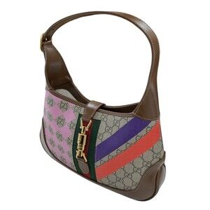 Gucci Jackie Shoulder Bag Beige Tan Brown